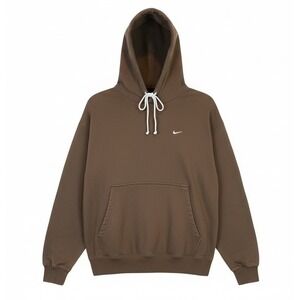 Nike Solo Swoosh Hoodie Men's Size 2XL Baroque Brown  Heavyweight DX1355-237